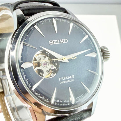 SEIKO Presage 4R38 Open Heart Automatic Men's Watch — Japanese