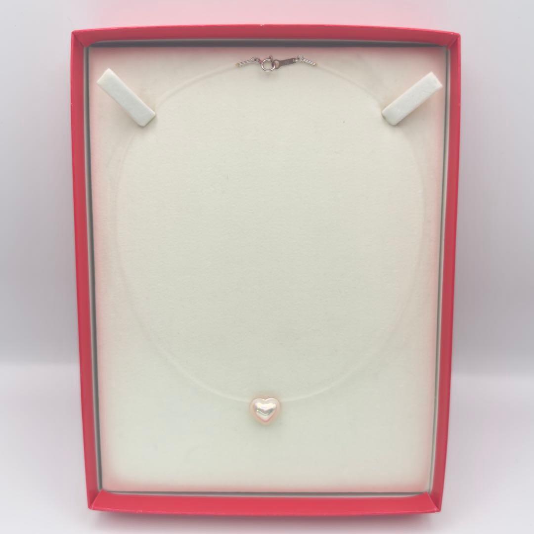 Tasaki K18WG Heart Mabe Pearl Necklace with 40 cm chain and white gold setting