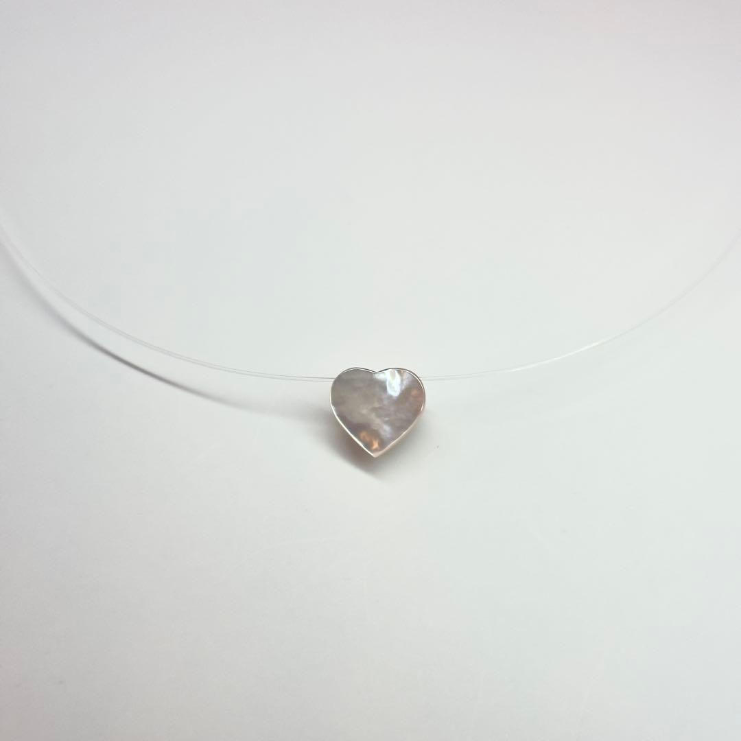 Tasaki K18WG Heart Mabe Pearl Necklace with 40 cm chain and white gold setting