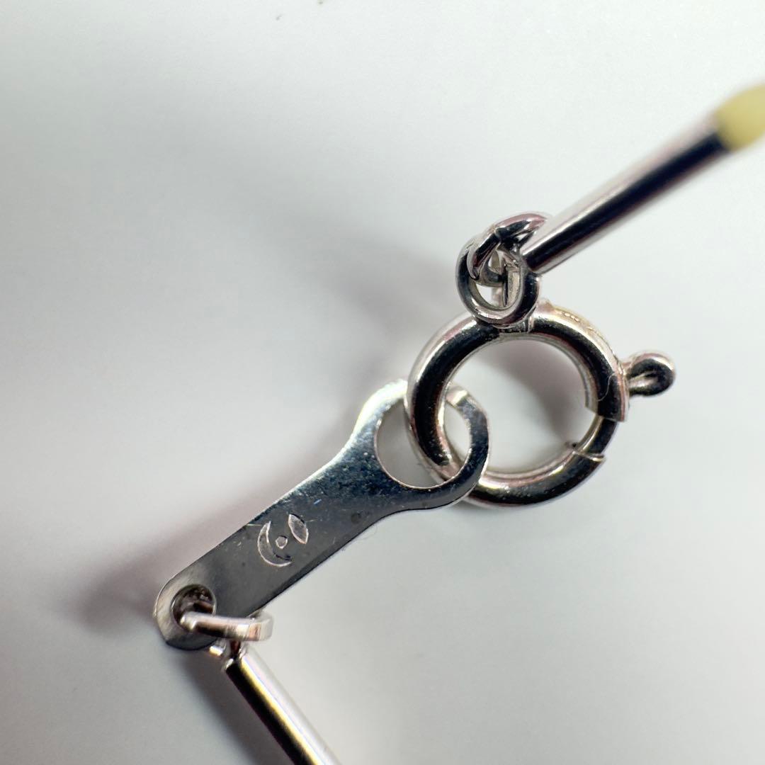Tasaki K18WG Heart Mabe Pearl Necklace with 40 cm chain and white gold setting