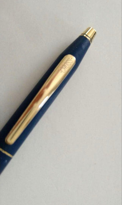 CROSS Mechanical Pencil with matte navy finish and 13.5 cm length on white background