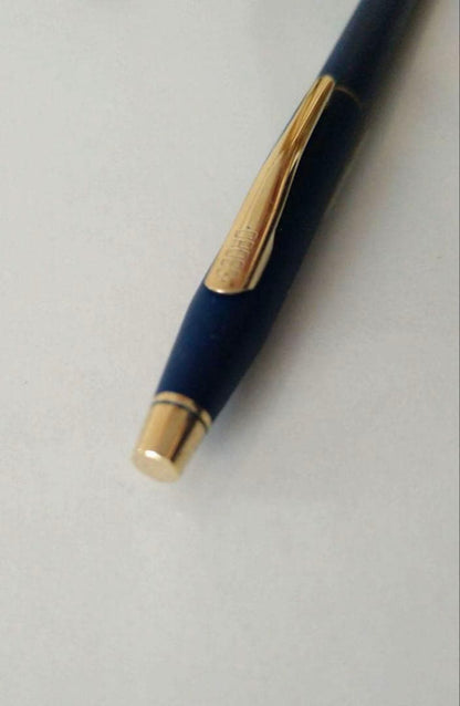 CROSS Mechanical Pencil with matte navy finish and 13.5 cm length on white background