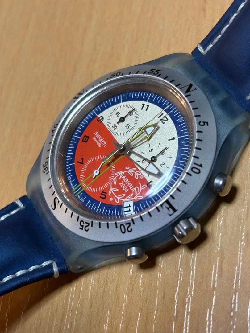 swatch Diaphane 2004 Chronograph Athens Quartz Men's — Japanese