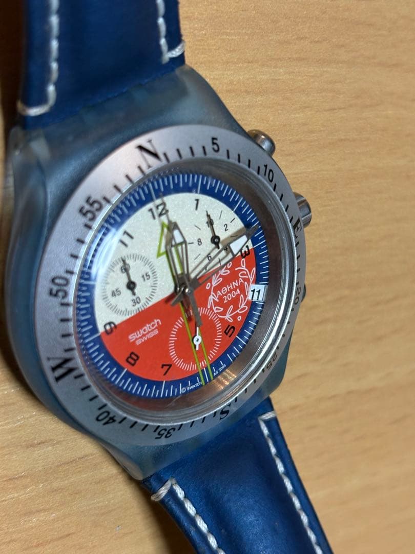 swatch Diaphane 2004 Chronograph Athens Quartz Men's — Japanese
