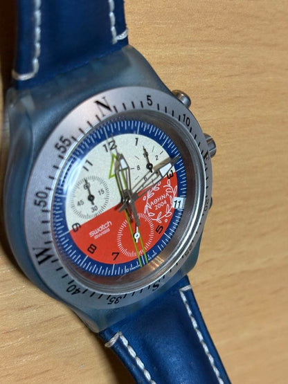 swatch Diaphane 2004 Chronograph Athens Quartz Men's — Japanese