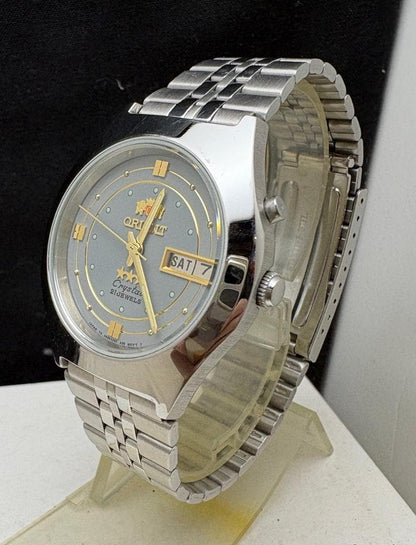 ORIENT 996/クリスタル スリースター カレンダー Automatic Men's Watch — Japanese