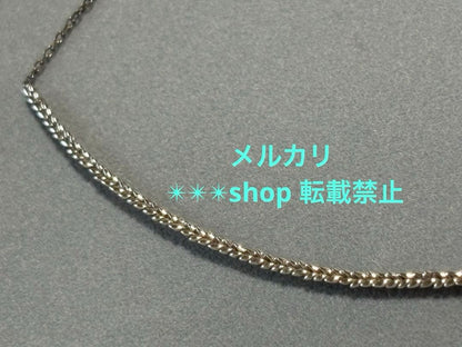 Agete silver bar type choker necklace with 40cm length and adjuster, made of sterling silver 925 with engraving