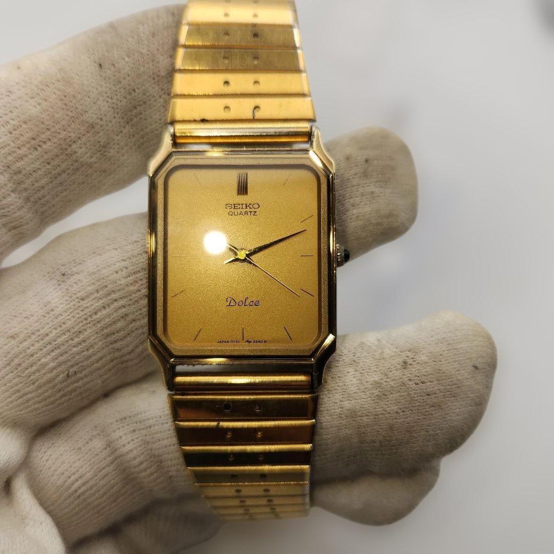 SEIKO DOLCE レクタンギュラー80年代 Quartz Men's Watch — Japanese