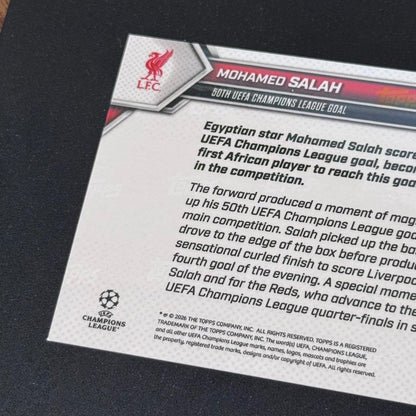 Topps Now Mohamed Salah 38/50 — 38/50 — Japanese