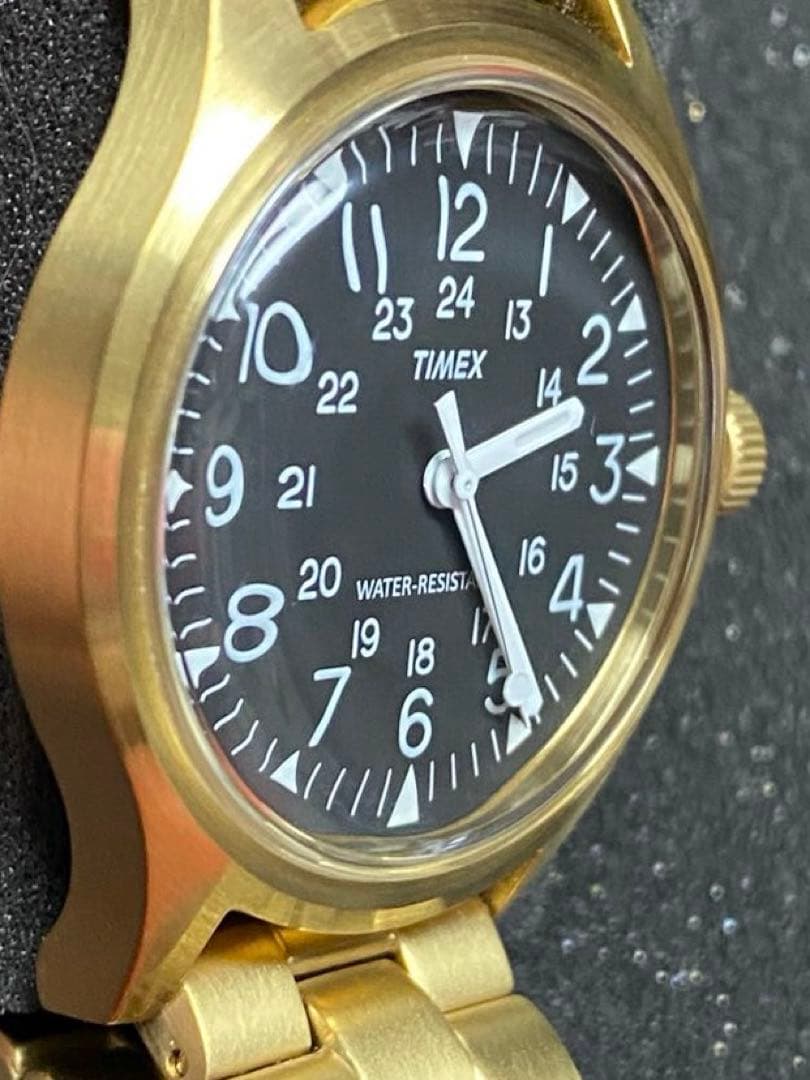 TIMEX CAMPER Yellow Gold 36mm Quartz Men's Watch — Japanese