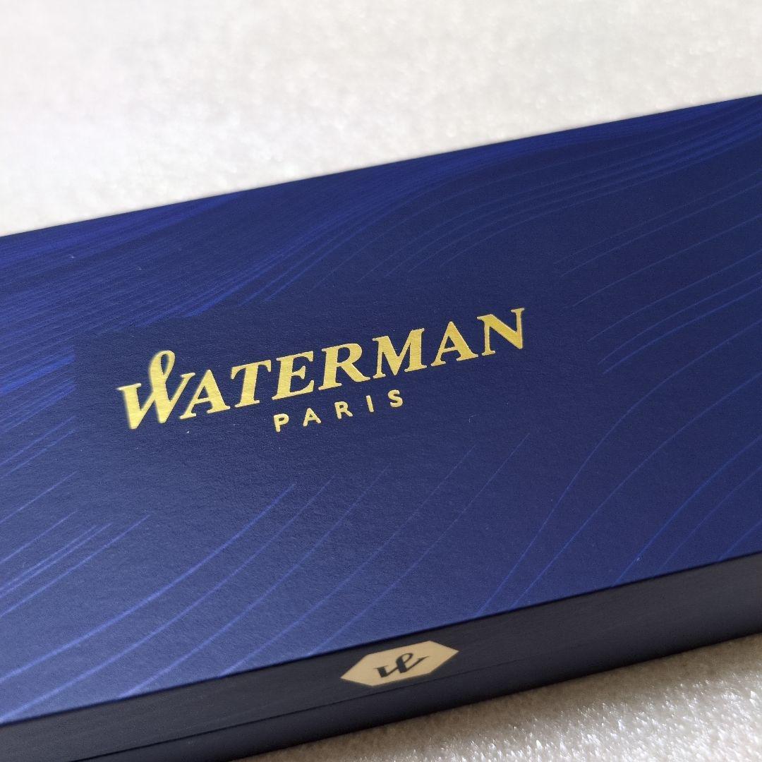 WATERMAN Pink Ballpoint Pen with glossy finish displayed alongside its dedicated box