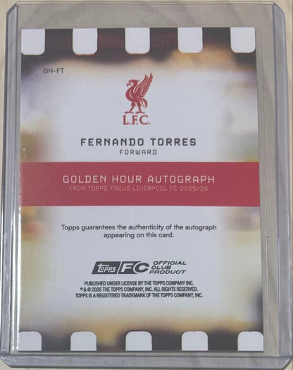 Topps Focus Liverpool Fernando Torres Golden Hour Auto — Japanese