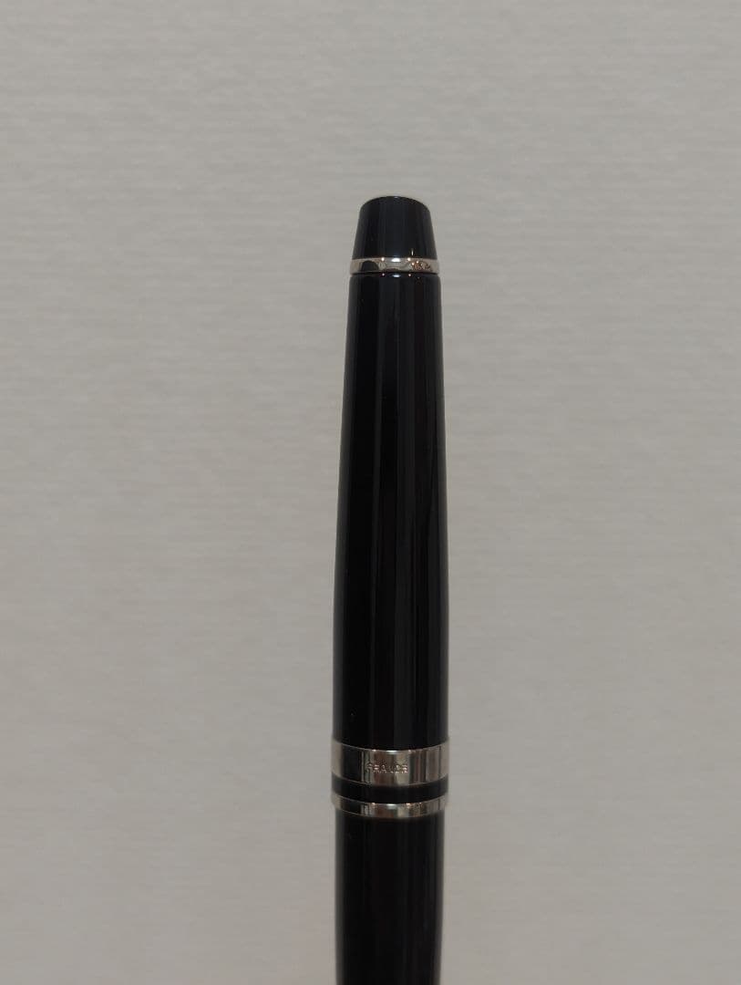 Waterman black and silver ballpoint pen with oil-based ink in a protective case with instruction manual