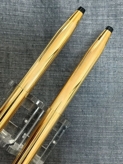 Vintage Cross Classic Century 14K gold plated twist ballpoint pen and mechanical pencil set