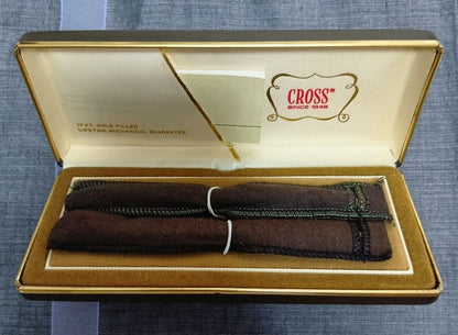 Vintage Cross Classic Century 14K gold plated twist ballpoint pen and mechanical pencil set