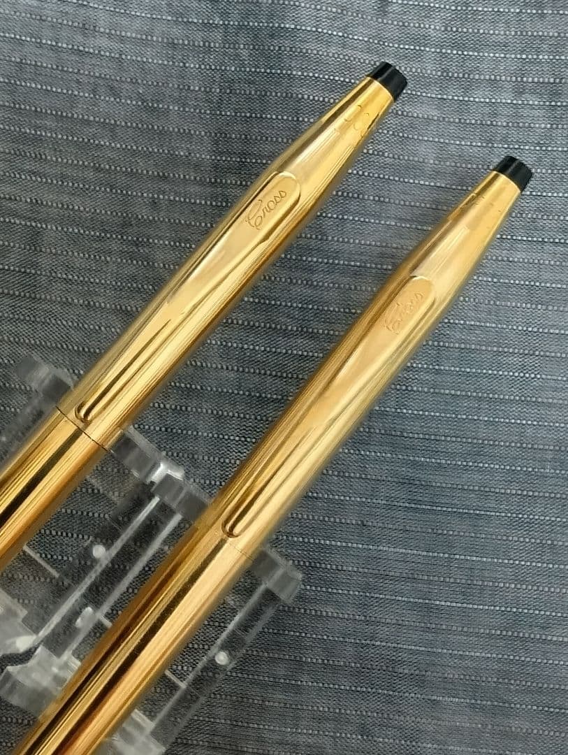 Vintage Cross Classic Century 14K gold plated twist ballpoint pen and mechanical pencil set