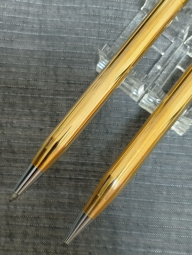 Vintage Cross Classic Century 14K gold plated twist ballpoint pen and mechanical pencil set