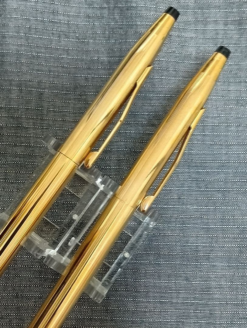 Vintage Cross Classic Century 14K gold plated twist ballpoint pen and mechanical pencil set