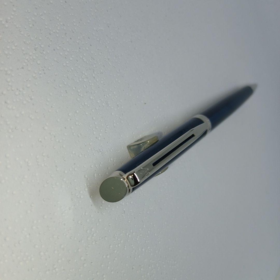 WATERMAN Metropolitan ES Blue CTBP ballpoint pen with sleek blue barrel and silver accents