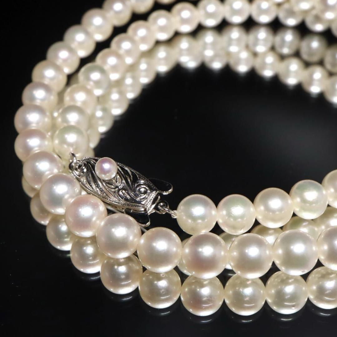 Tasaki Pearl Akoya genuine pearl necklace with 6.0-6.5mm pearls, 42cm length