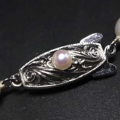 Tasaki Pearl Akoya genuine pearl necklace with 6.0-6.5mm pearls, 42cm length