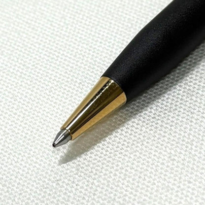 CROSS CLASSIC BLACK ballpoint pen with flower pattern and original box, blue ink, 13.4 cm length