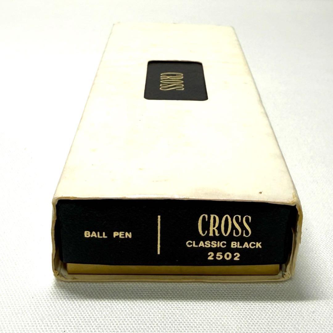 CROSS CLASSIC BLACK ballpoint pen with flower pattern and original box, blue ink, 13.4 cm length