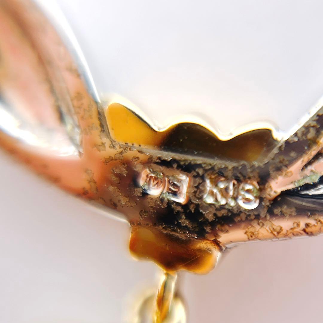 Mikimoto pearl necklace pendant featuring 5.9mm pearls with K18 yellow gold and silver chain, 38cm length