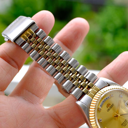 ORIENT President Day Date Gold Automatic Men's Watch — Japanese
