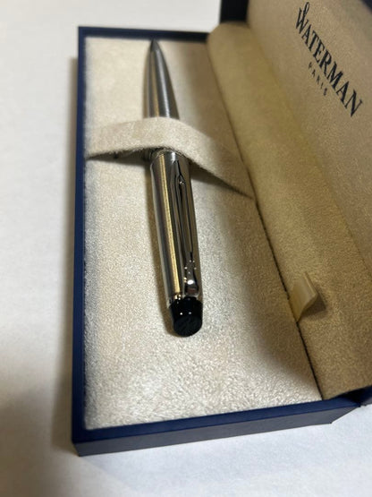 Waterman Espert Essential Metallic CT ballpoint pen with black ink, metallic finish, unused condition