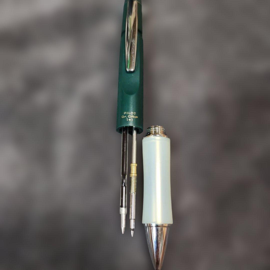 PILOT Dr. Grip 1+1 multi-functional pen with black ink, 14.5 cm length, discontinued classic model