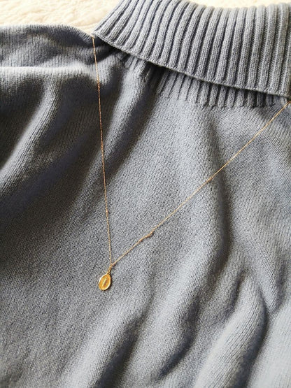Agat K10 long necklace measuring 80cm with elegant design and polished finish