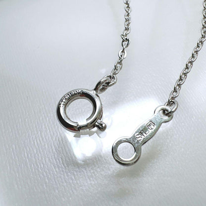 Mikimoto Heart Pearl Silver Necklace with 1.2 cm heart-shaped pearl pendant on 38 cm silver chain