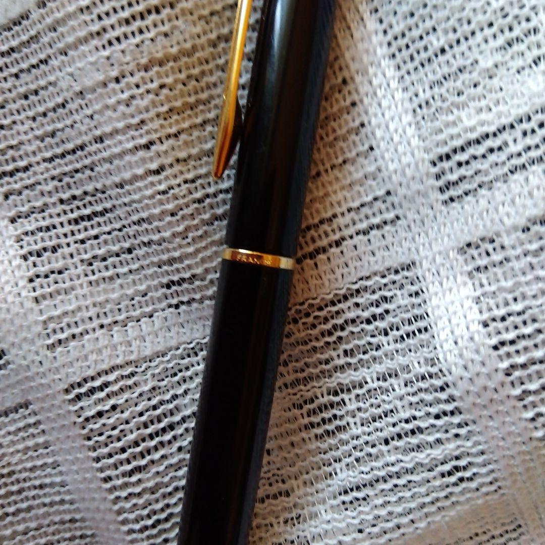 Close-up of Waterman Ballpoint Pen in Black Gold with sleek design and smooth finish