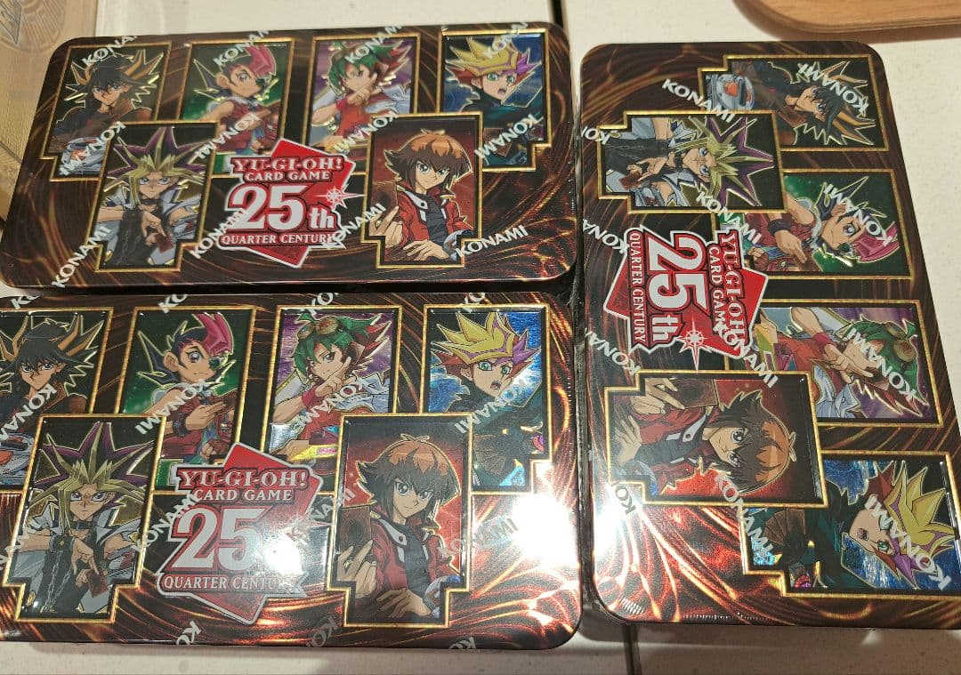 Yu-Gi-Oh Yu-Gi-Oh! 25th Anniversary Can Collection 3 Packs & Maximum Gold Box North Ameri Box — Japanese