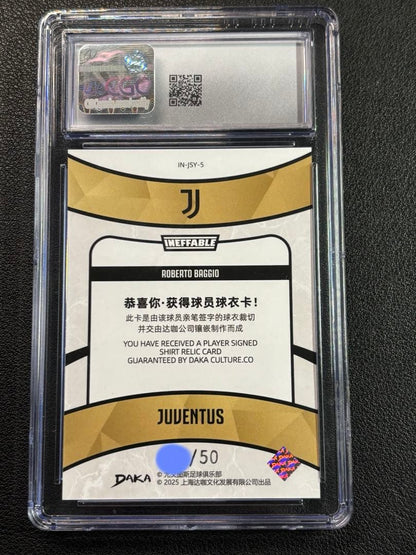 Roberto Baggio /50 Jersey Card — Japanese