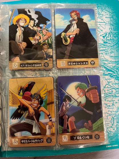 One Piece One Piece New Pirate King Gummy Card & File 40 Sheets — Japanese