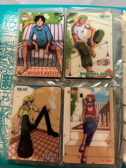 One Piece One Piece New Pirate King Gummy Card & File 40 Sheets — Japanese