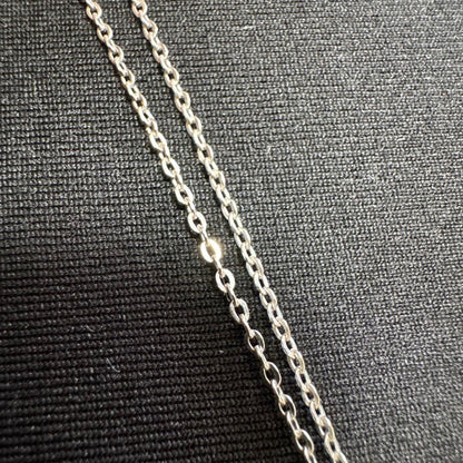 Mikimoto pearl teardrop necklace with 7mm Akoya pearl on a 40cm silver chain