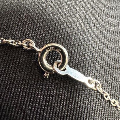 Mikimoto pearl teardrop necklace with 7mm Akoya pearl on a 40cm silver chain