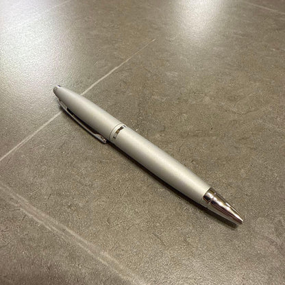 Cross ballpoint pen in silver with satin chrome finish shown against white background