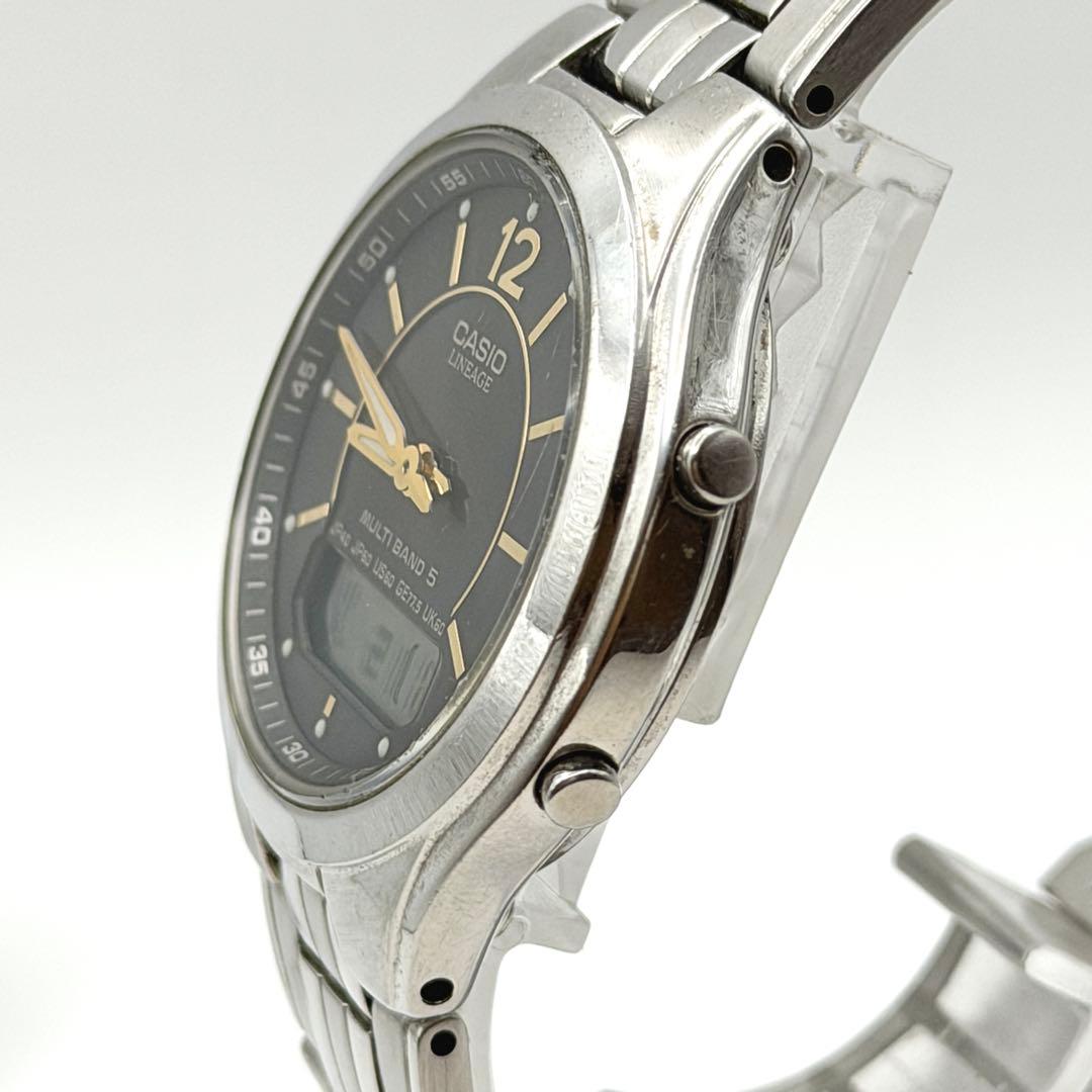CASIO ラインージー 電波ソーラー Solar Men's Watch — Japanese