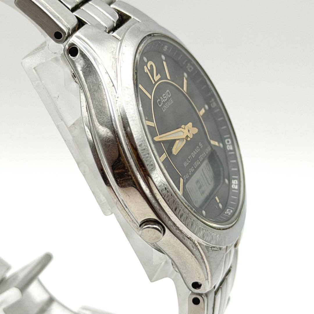CASIO ラインージー 電波ソーラー Solar Men's Watch — Japanese