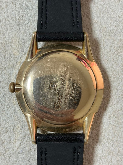 ORIENT Calender 14KGF Manual Men's Watch — Japanese