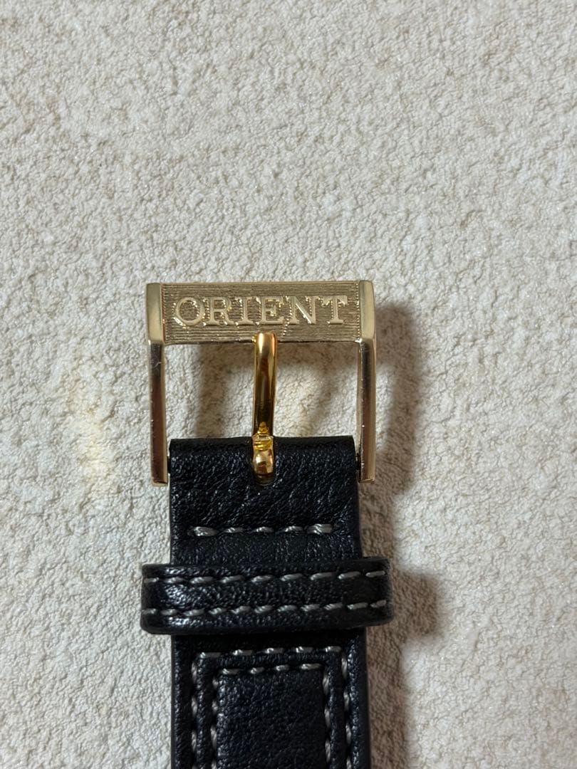 ORIENT Calender 14KGF Manual Men's Watch — Japanese
