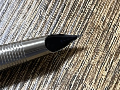 Pilot Myurex Quartz F discontinued pen with quartz clock detail in classic design