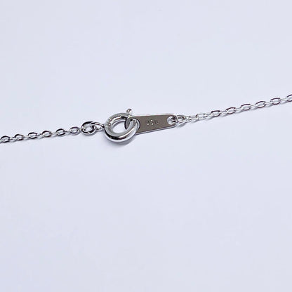MIKIMOTO pearl necklace with 6.4mm pearls on silver chain, 40cm length