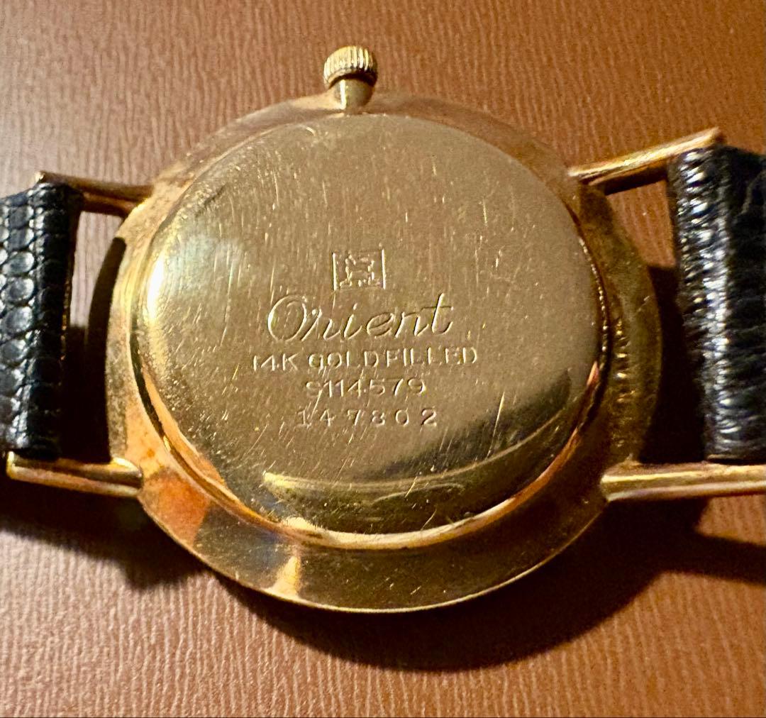 ORIENT Grand Prix Special 25石 14KGF Manual Men's Watch — Japanese
