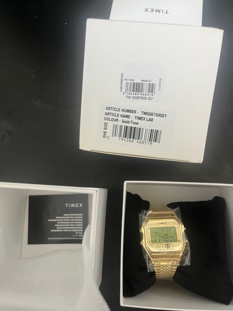 TIMEX MM6 Digital Gold Men's Watch — Japanese