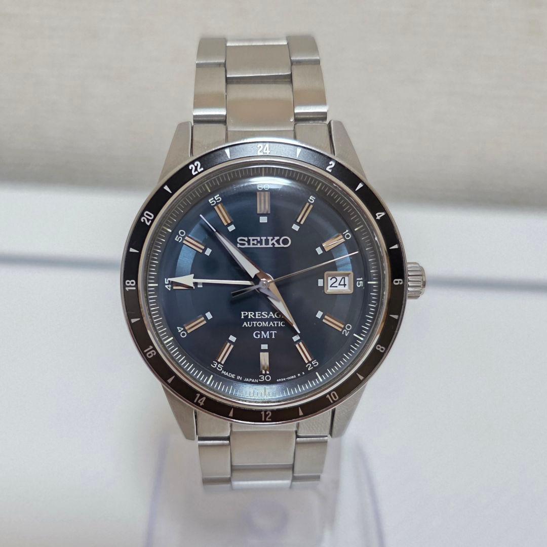 SEIKO Presage Style60s GMT Automatic Men's Watch — Japanese